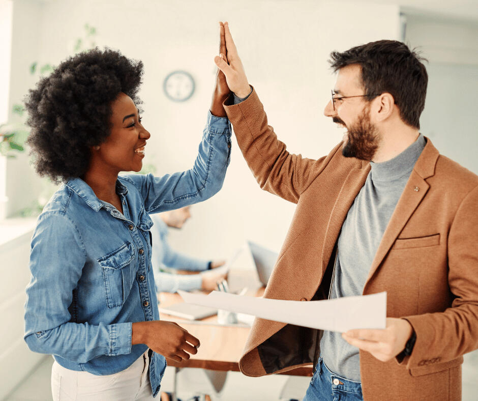 Financial Advisor helping a young couple make good decisions